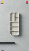Organizador minimalista de silicona flexible